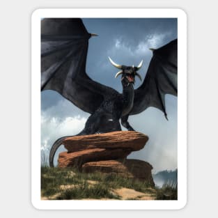 Black Dragon Sticker